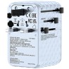 Verbatim, Adapter podróżny Charge ,n, Travel GaN III 2x USB-C, 2X USB-A + 1x zintegrowany kabel USB-C, niebieska, 100 W