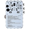 Verbatim, Adapter podróżny Charge ,n, Travel GaN III 2x USB-C, 2X USB-A + 1x zintegrowany kabel USB-C, niebieska, 100 W
