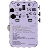 Verbatim, Adapter podróżny Charge ,n, Travel GaN III 2x USB-C, 2X USB-A + 1x zintegrowany kabel USB-C, fioletowy, 100 W
