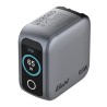 Verbatim, Mini ładowarka GaN z wyświetlaczem i kablem 2 x USB-C / 1 x USB-A, szara, 65W, Wymienne wtyczki EU, UK, USA