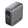 Verbatim, Mini ładowarka GaN z wyświetlaczem i kablem 2 x USB-C / 1 x USB-A, szara, 100 W, Wbudowane zabezpieczenie nadprądowe