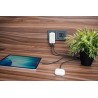 Verbatim, Ładowarka Essentials Slim GaN USB-C1 PD 3.0 , USB-C2 PD 3.0, biała, 65W
