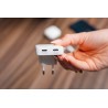 Verbatim, Ładowarka Essentials Slim GaN USB-C1 PD 3.0 , USB-C2 PD 3.0, biała, 65W