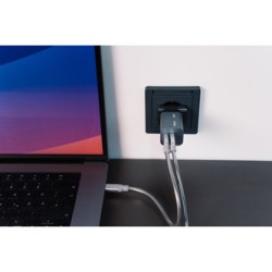 Verbatim, Ładowarka GaN USB 3.0, USB C, szara, 35 W, wymienne końcówki  C,G,A