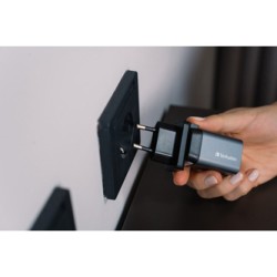 Verbatim, Ładowarka GaN USB 3.0, USB C, szara, 35 W, wymienne końcówki  C,G,A