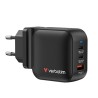 Verbatim, Ładowarka GaN USB 3.0, USB C, szara, 70W, wymienne końcówki  C,G,A