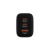 Verbatim Essentials, Ładowarka sieciowa GaN USB-A QC 3.0, 2 USB-C PD 3.0, czarna, 65W