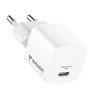 Verbatim, Ładowarka Mini GaN 1 x USB-C, biała, 20 W, do użytku w pomieszczeniach