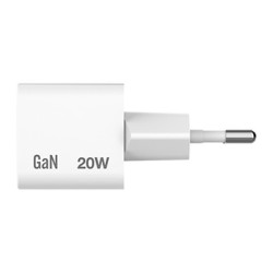 Verbatim, Ładowarka Mini GaN 1 x USB-C, biała, 20 W, do użytku w pomieszczeniach