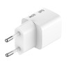 Verbatim, Ładowarka Mini GaN 1 x USB-C, biała, 20 W, do użytku w pomieszczeniach