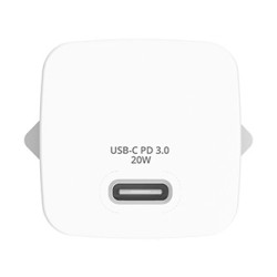Verbatim, Ładowarka Mini GaN 1 x USB-C, biała, 20 W, do użytku w pomieszczeniach
