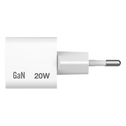 Verbatim, Ładowarka Mini GaN z kablem 1 x USB-C, biała, 20 W, Power Delivery 3.0