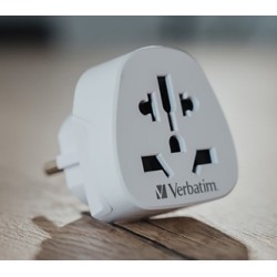 Verbatim, Adapter podróżny World-to-Europe WTEU-02 biały