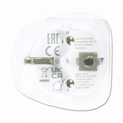 Verbatim, Adapter podróżny World-to-Europe WTEU-02 biały