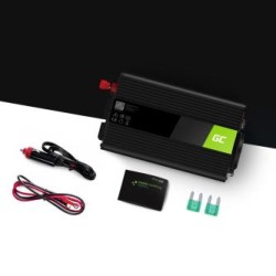 Green Cell power falownik 24V to 230V 500W/1000W zmodyfikowane sine wave