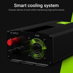 Green Cell power falownik 12V to 230V 1000W/2000W czysta sinusoida