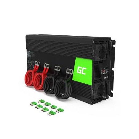 Green Cell power falownik 12V to 230V 2000W/4000W czysta sinusoida