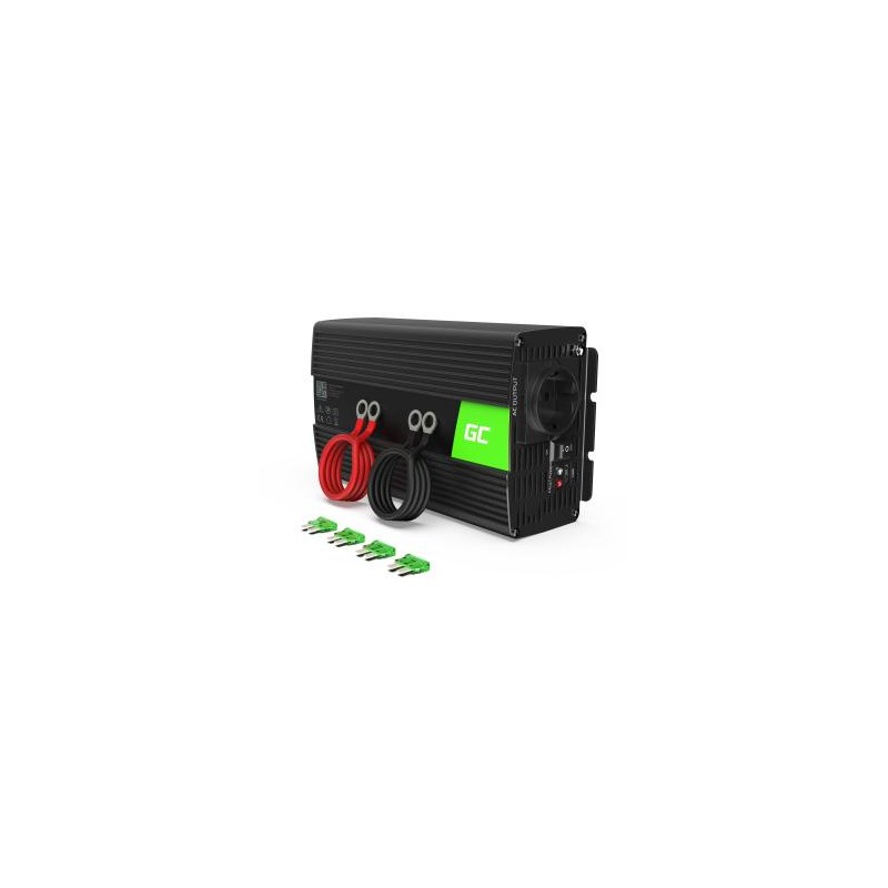 Green Cell power falownik 24V to 230V 1000W/2000W czysta sinusoida