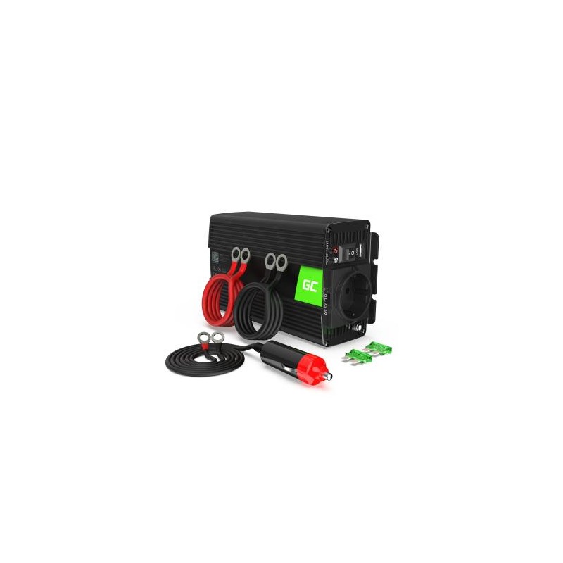 Green Cell power falownik 24V to 230V 500W/1000W czysta sinusoida