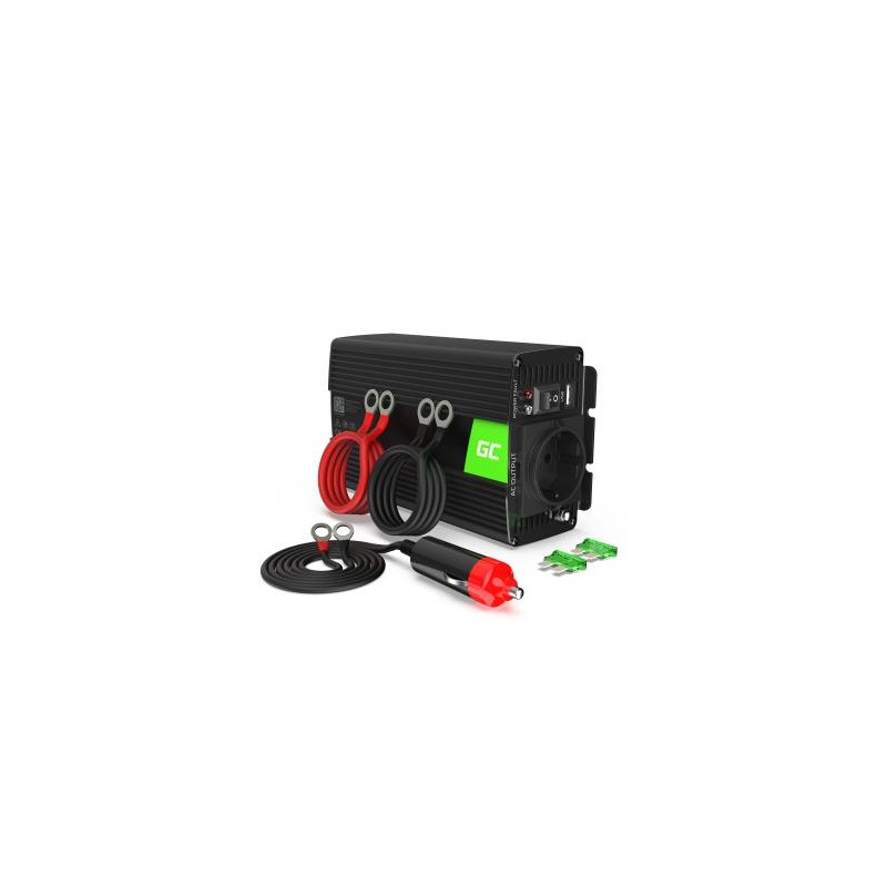 Green Cell power falownik 12V to 230V 300W/600W czysty sine wave