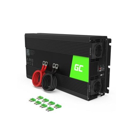 Green Cell power falownik 12V to 230V 1500W/3000W czysta sinusoida