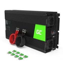 Green Cell power falownik 24V to 230V 1500W/3000W modyfikowana sinusoida