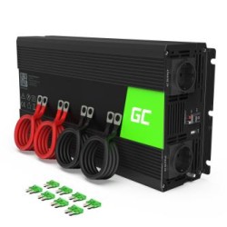 Green Cell power falownik 24V to 230V 2000W/4000W modyfikowana sinusoida