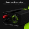 Green Cell power falownik 24V to 230V 500W/1000W zmodyfikowane sine wave UK PLUG