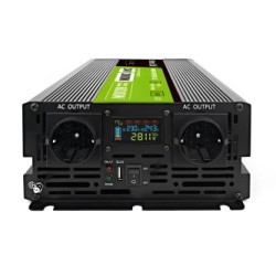 Green Cell PowerInverter LCD 24 V 3000W/60000W vehicle falownik z display - czysta sinusoida