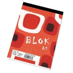 Blok w linie, A5, 50szt. biurowy