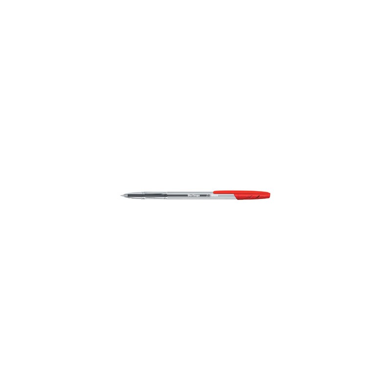 Berlingo, pióro kulkowe, czerwony, 50szt, 1mm, Tribase