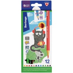 Berlingo, kredki color, 12szt, 0.5mm, SuperSoft