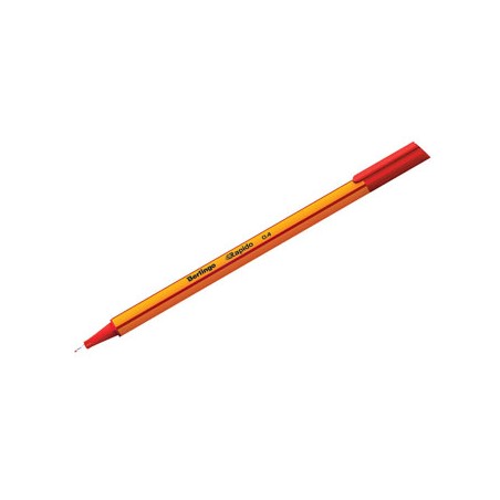 Berlingo, cienkopis Rapido, czerwony, 12szt, 0.4mm