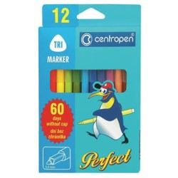 Centropen, zestaw przyborów do malowania 2510, 12szt, 2.3mm, nietoksyczne spieralny tusz
