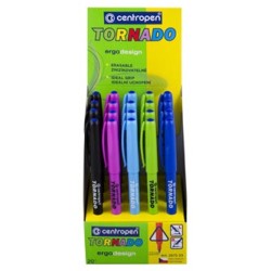 Centropen, zestaw Tornado 2675, niebieski, 20szt, 0.3mm, zmazywalny