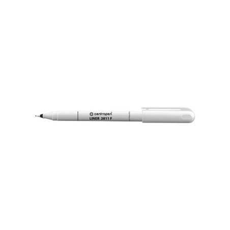 Centropen, cienkopis 2811, czarny, 10szt, 0.3mm, plastikowa końcówka, cena za 1 szt