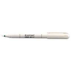 Centropen, cienkopis 2811, zielony, 10szt, 0.3mm, plastikowa końcówka, cena za 1 szt