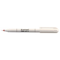 Centropen, cienkopis 2811, czerwony, 10szt, 0.3mm, plastikowa końcówka, cena za 1 szt