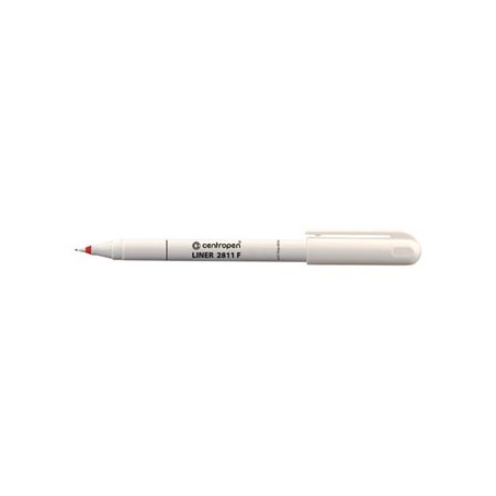 Centropen, cienkopis 2811, czerwony, 10szt, 0.3mm, plastikowa końcówka, cena za 1 szt