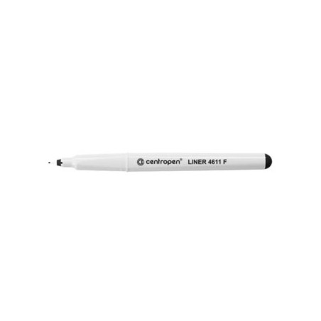 Centropen, cienkopis 4611, czarny, 10szt, 0.3mm, grot z tworzywa, cena za 1szt
