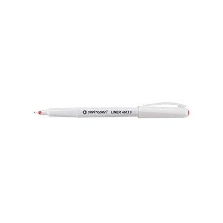Centropen, cienkopis 4611, czerwony, 10szt, 0.3mm, grot z tworzywa, cena za 1szt