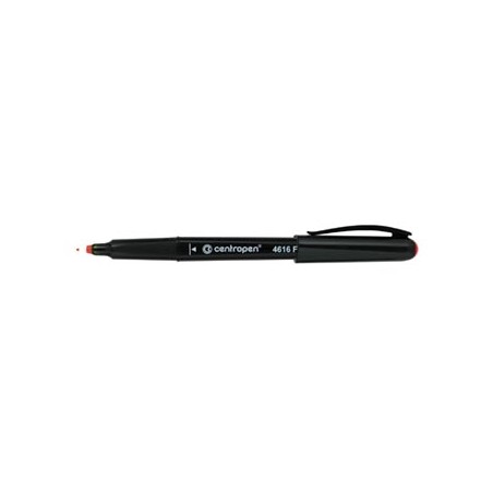 Centropen, marker 4616, czerwony, 10szt, 0.6mm, na bazie alkoholu. CD/DVD marker, cena za 1szt