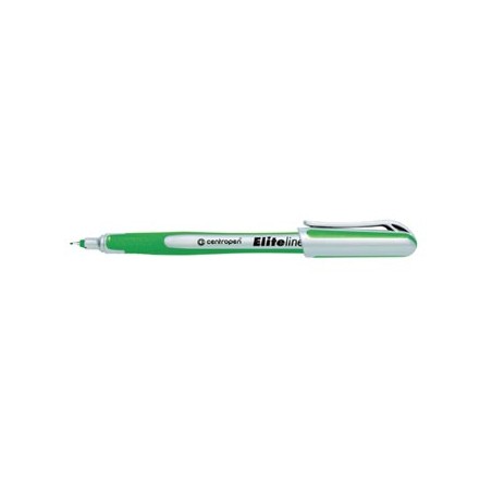 Centropen, cienkopis 4721, zielony, 10szt, 0.3mm, grot z tworzywa w metalowej tulei, cena za 1szt