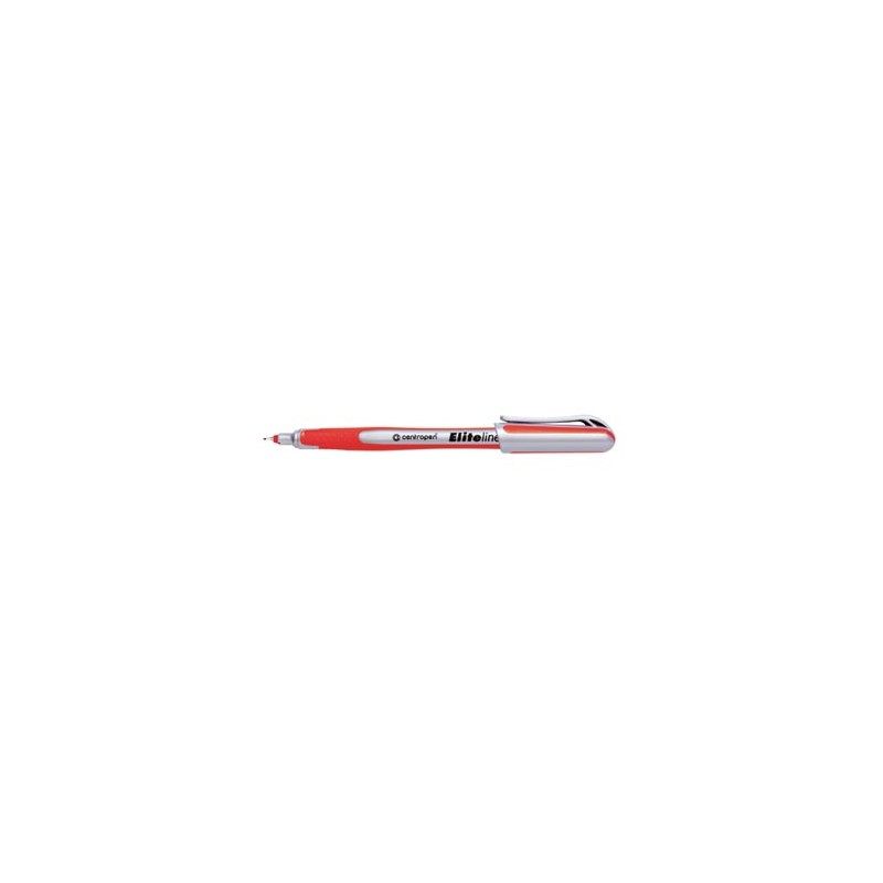 Centropen, cienkopis 4721, czerwony, 10szt, 0.3mm, grot z tworzywa w metalowej tulei, cena za 1szt