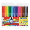 Centropen, zestaw przyborów do malowania 7550, color, 18szt, 1mm, cylindryczna końcówka odporna na nacisk