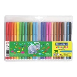 Centropen, zestaw przyborów do malowania 7790, color, 24szt, 1mm, cylindryczna końcówka odporna na nacisk