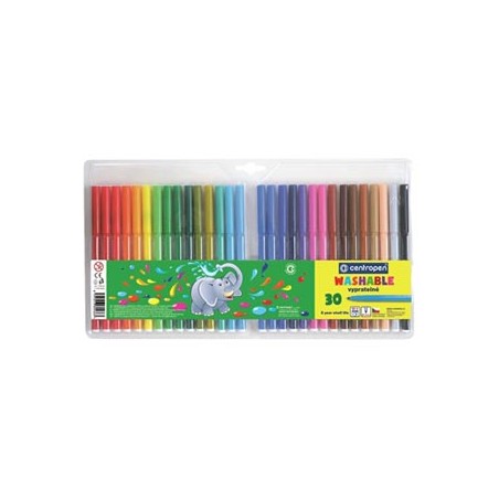 Centropen, zestaw przyborów do malowania 7790, color, 30szt, 1mm, cylindryczna końcówka odporna na nacisk