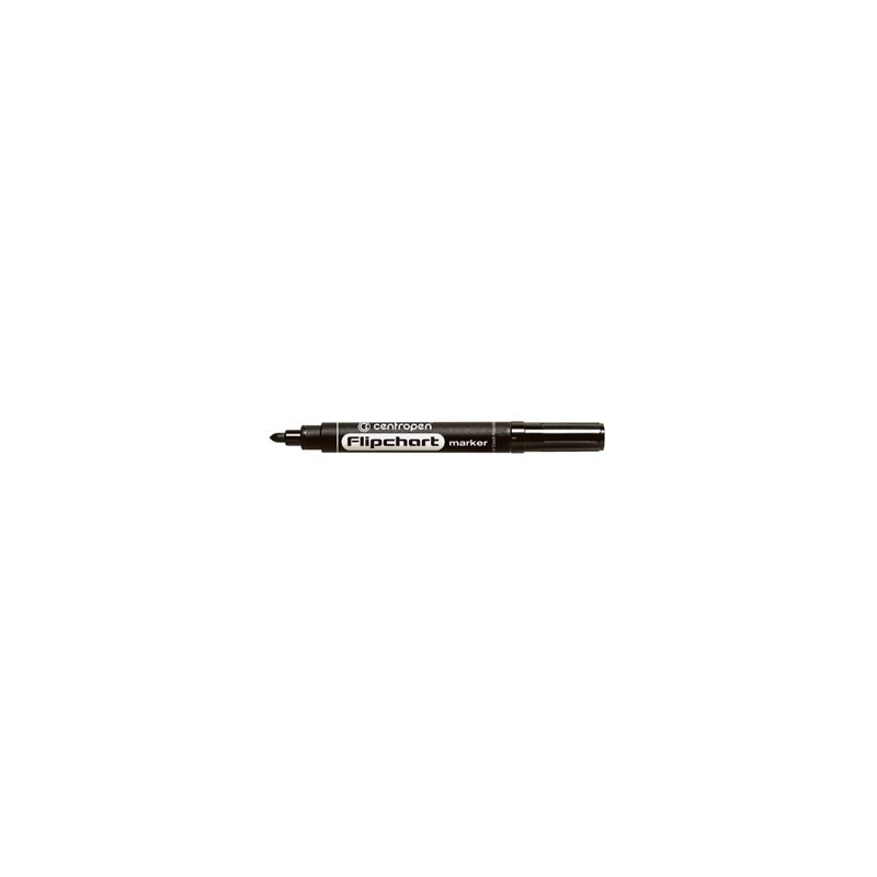 Centropen, flipchart marker 8550, czarny, 10szt, 2.5mm, cena za 1 szt