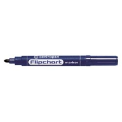 Centropen, flipchart marker 8550, niebieski, 10szt, 2.5mm, cena za 1 szt