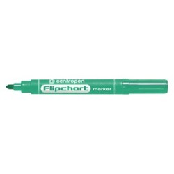 Centropen, flipchart marker 8550, zielony, 10szt, 2.5mm, cena za 1 szt